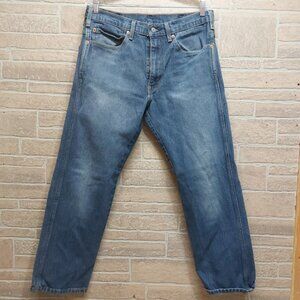 Levi Straight Leg Medium Wash Denim Jeans Mens Size 34X30